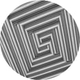 thumbnail image 1 of Ahgly Company Tapis Rond Lavable en Machine Intérieur Transitionnel Gris Nuage Gris, 5 Pieds Rond, 1 of 7