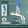 thumbnail image 4 of Lockable Outdoor Faucet with Key Durable Theft Water Tap for Utility Sink Washer and Garden Use Secure Your Water, Washing Machine Accessories Washing Machine Faucet Bathroom Accessories Faucet, 4 of 5