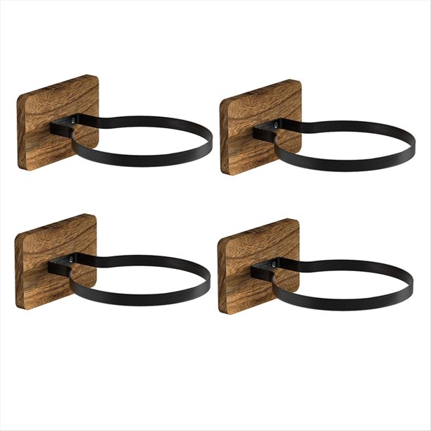 4 Soportes de Madera para Pared para Baloncesto, para Guardar Pelotas de Fútbol, Baloncesto, Rugby, Etc.