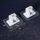 thumbnail image 3 of 4 Pack Self Adhesive Adjustable Curtain Rod Holder Clamp Hooks Rod Bracket, 3 of 3