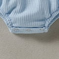 thumbnail image 5 of TOWED22 Newborn Baby Girl Clothes Floral Bunny Print Smocked Sleeveless Romper Summer Bodysuit Cute Baby Outfit Blue,12-18 M, 5 of 7