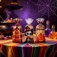 thumbnail image 6 of Miwamany 100pc Halloween Candy Gift Bags, Plastic Pumpkin Ghost Bat Treat Pouches with Ties, Waterproof Goodie Bags for Party Favors, Trick or Treat, Popcorn Cookie Wrapper, 6 of 6