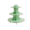 thumbnail image 5 of BalsaCircle 3 Tiers Mint Green Gold Trim 13" Cake Cupcake Stand Birthday Party Wedding Centerpieces Decorations, 5 of 8