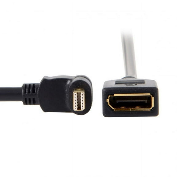 Chenyang CY Up Angled Mini DP DisplayPort 90 Degree to DisplayPort Female Cable for Displays Monitors Cable