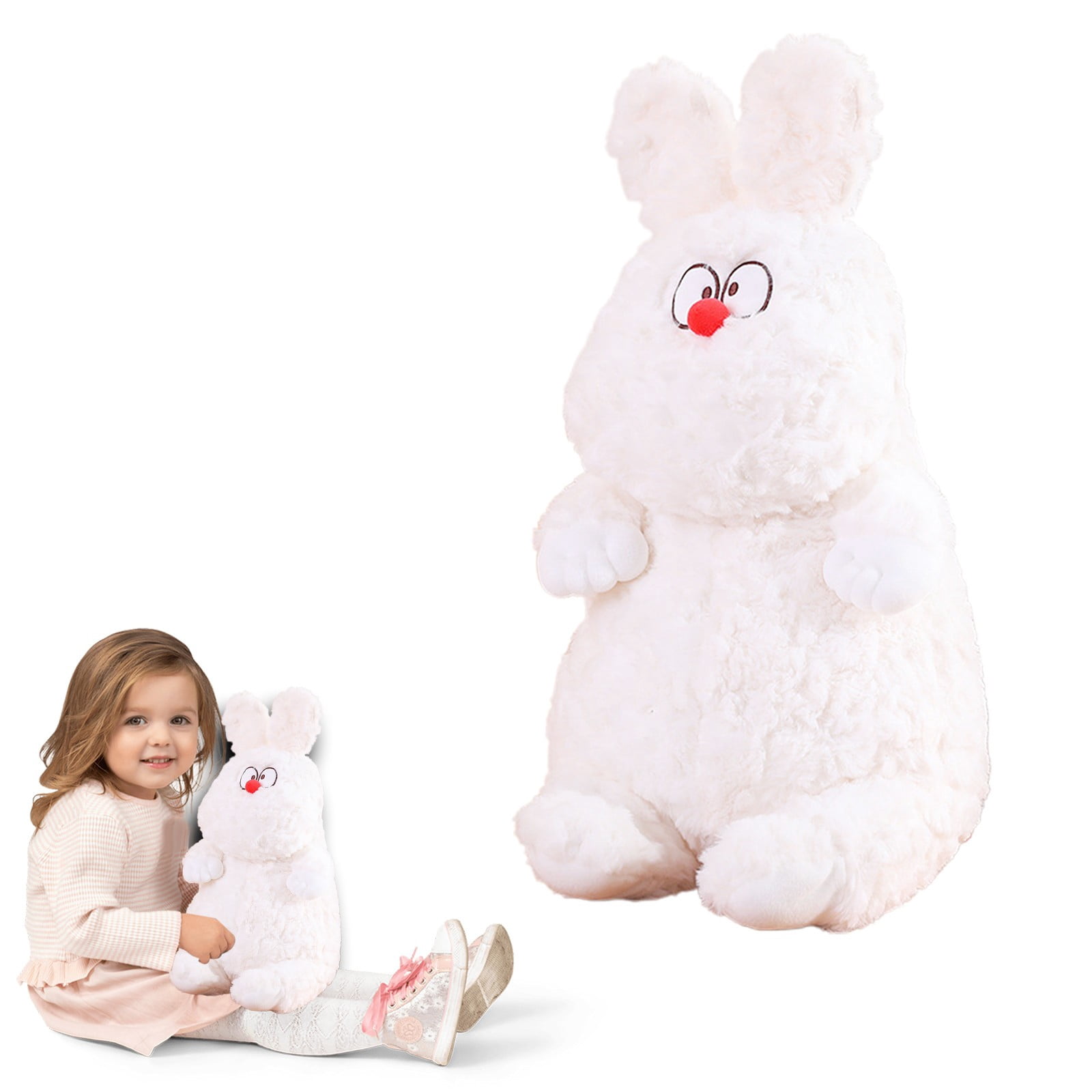 RUIG 15 Inch Farm Animal Cute Plush Toys - Brown Puppy, White Rabbit & Pink Pig Stuffed Animals,Stuffed Animals Gifts for Baby Shower Birthday Party Prizes and Table Decor