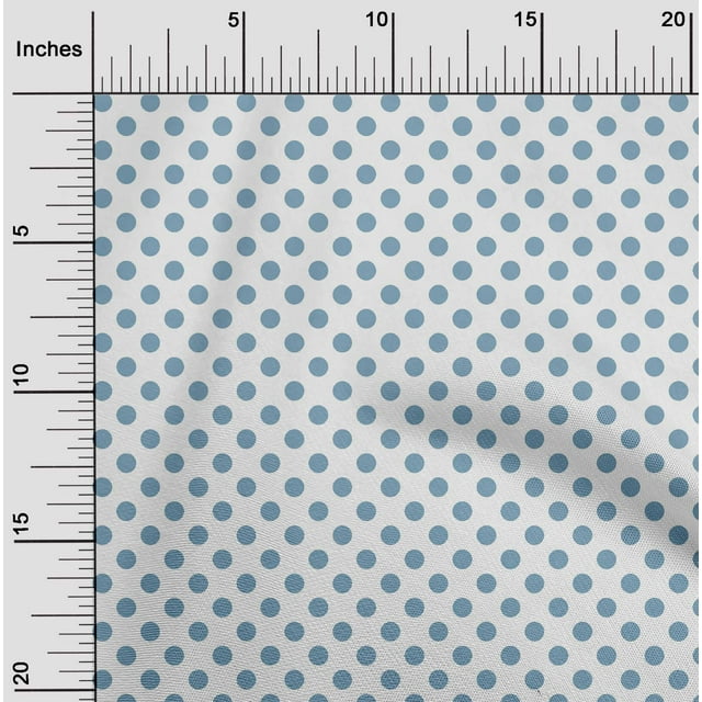 oneOone Cotton Poplin Fabric Polka Dots Printed Craft Fabric BTY 42 Inch Wide