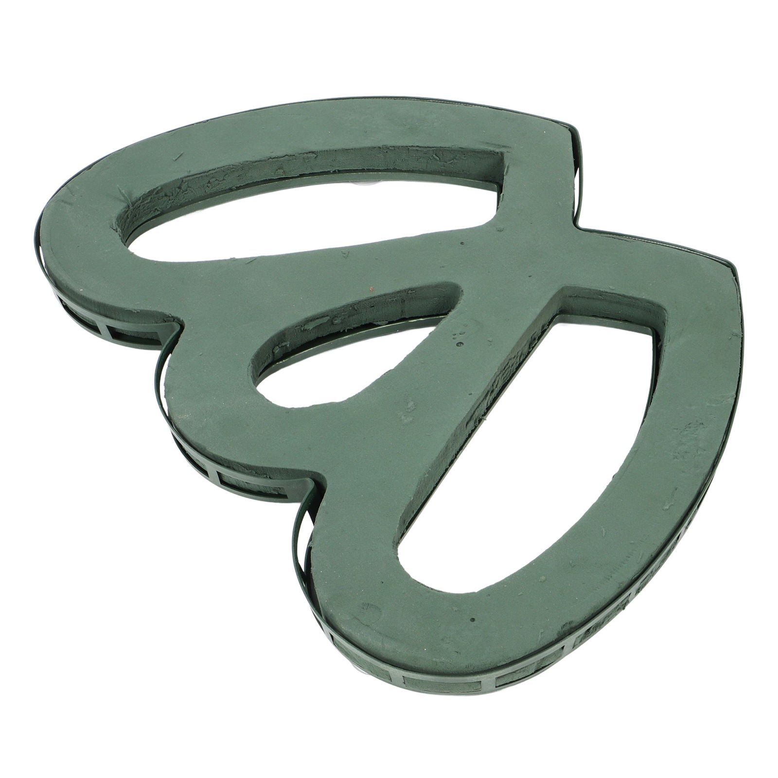 MLINS Heart Shaped Floral Foam for Wedding Car Decorations Green Plastic Flower Arrangement Supplies 4.72x3.94 Inches