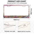 thumbnail image 2 of Beautiful Unicorn License Plate Frame, Aluminum Car Tag Frames, 2 Pack Universal Car License Plate Covers with 2 Holes and Screws Decorative, 2 of 7