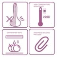 thumbnail image 6 of Uxcell 11.4 Inch Silicone Soup Ladle Spoon Restaurant Kitchen Scoop Utensil Cooking Supplies Fuchsia, 6 of 7