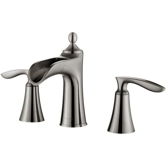 Vinnova Ukiah 8" Two Handle Widespread Bathroom Faucet in Nickel