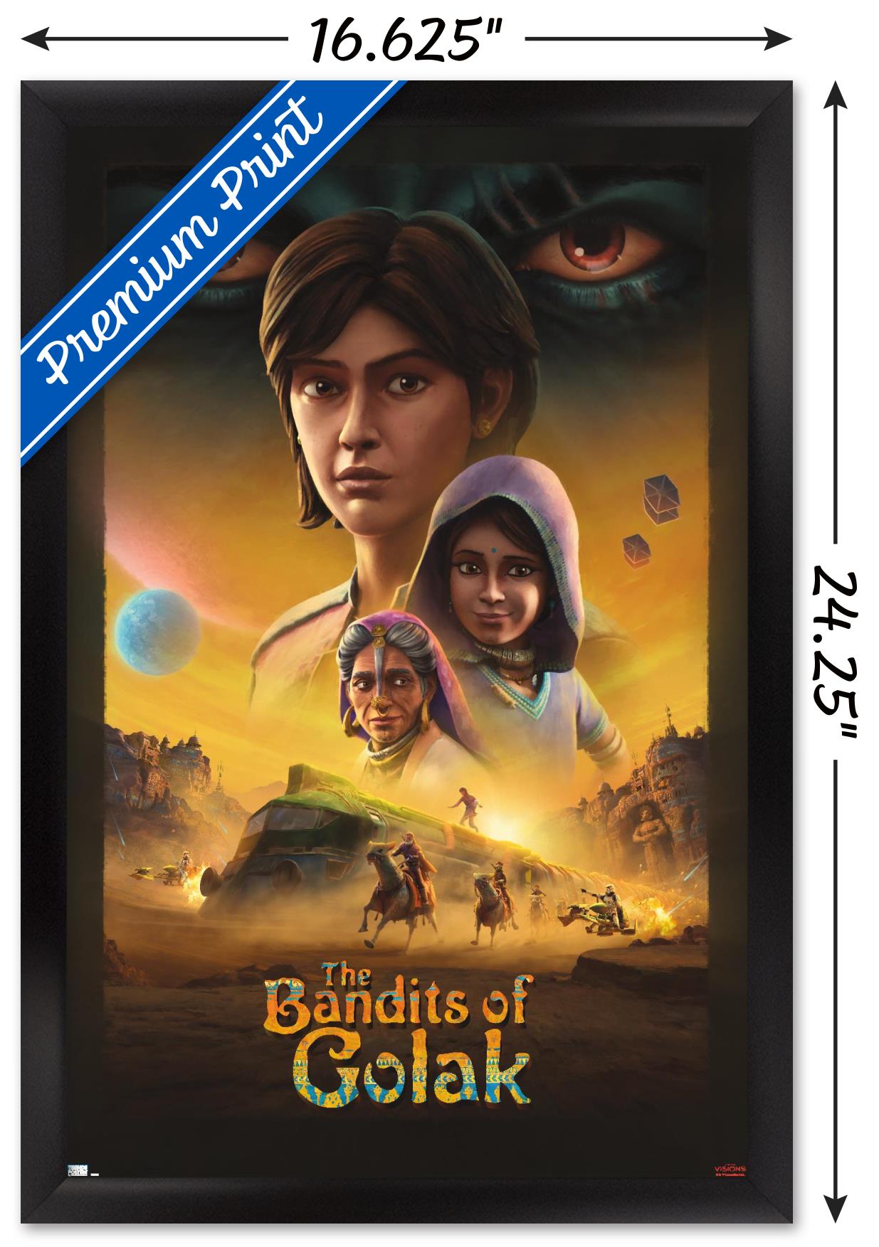 Star Wars: Visions Season 2 - The Bandits of Golak Wall Poster, 14.725" x 22.375" Framed