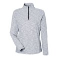thumbnail image 4 of North End NE415W Women's Eclipse Jacquard Quarter-Zip Pullover-Black Heather-XL, 4 of 6