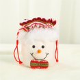 thumbnail image 2 of 3 bolsas de dulces de Navidad, bolsas de manzana, lindo muñeco de nieve, Papá Noel, ciervo, bolsas de regalo para festivales y decoraciones. Kits de decoración para fiestas muñeco de nieve Yuarrent HA045212-01, 2 of 6