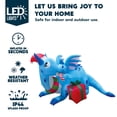 thumbnail image 3 of Dragón inflable Joiedomi de 6 pies con Luces LED decoración navideña, 3 of 9