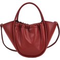 thumbnail image 1 of LinYooLi Soft Handbag for Women Fashion Ruched Basket Shoulder Bag Small Cute Soild Hobo Bag, 1 of 6