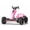 Magenta+ Polypropylene+Indoor&Outdoor Use, variant on LHYY 12V electric Pedal Go Kart,Folder Go Kart,Outdoor Ride on Toy with Adjustable Seat,4 Non-Slip EVA Wheels for and For Age 3-6 Years Old (Yellow)