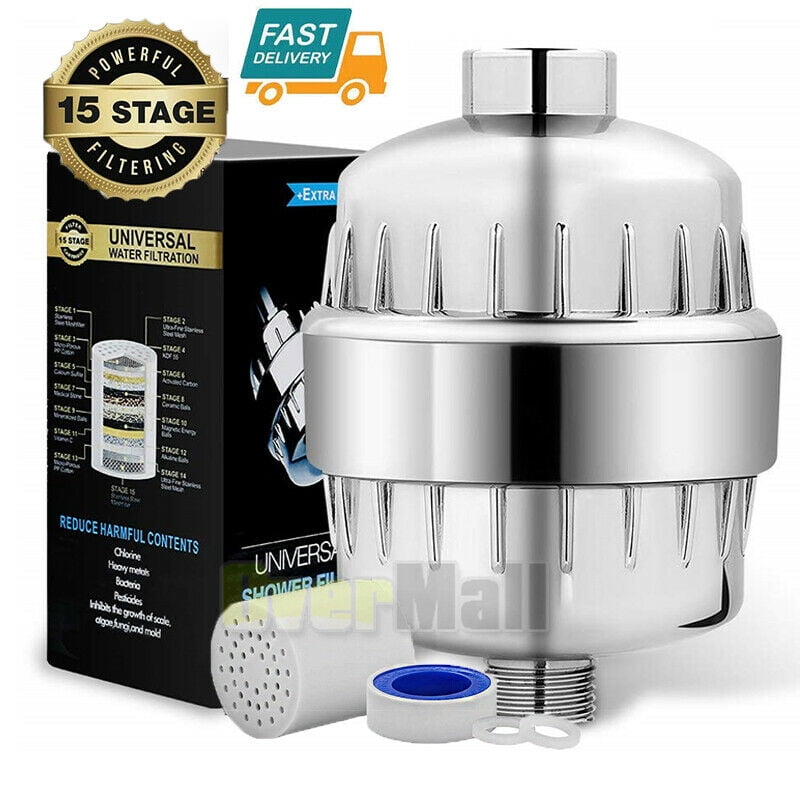 AOOLIVE Shower Head Filter Water Softener for Hard Water Chlorine