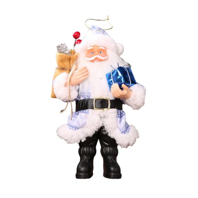 Billuyoard Colgante Decoraciones navideñas Ambiente festivo Exquisita artesanía Colgante Adornos navideños Kits de decoración para fiestas azul