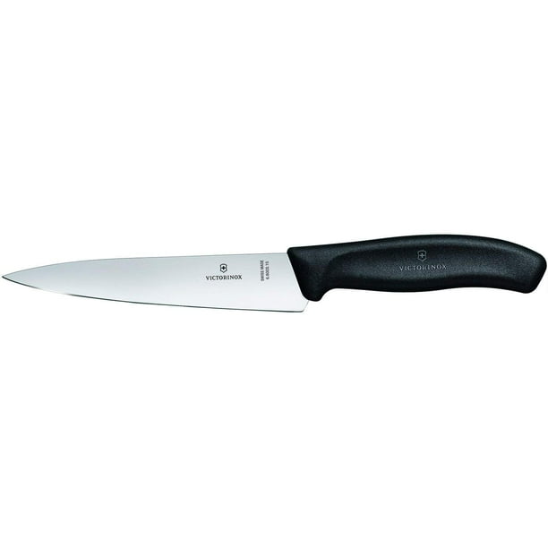 Cuchillo de chef Victorinox Swiss Classic con hoja de 15 cm, color negro