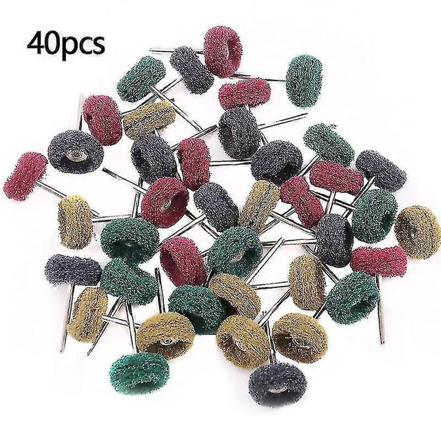 40 Pieces Drill Polishing Kit, Dremel Accessories 26mm Abrasive Polishing Dremel Rotary Tools, Polishing Accessories For Wood Calculating