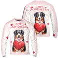 thumbnail image 3 of Happy Valentine's Day Bernese Mountain Dog Brings Love Heart All Over Print 3D Sweatshirt Unisex Merch Berner Lover Gifts - 02028, 3 of 6