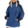 thumbnail image 1 of Breezora Veste Imperméable Résistante au Vent pour Femmes Imperméable Décontractée XXXXXL Taille Bleue, 1 of 9