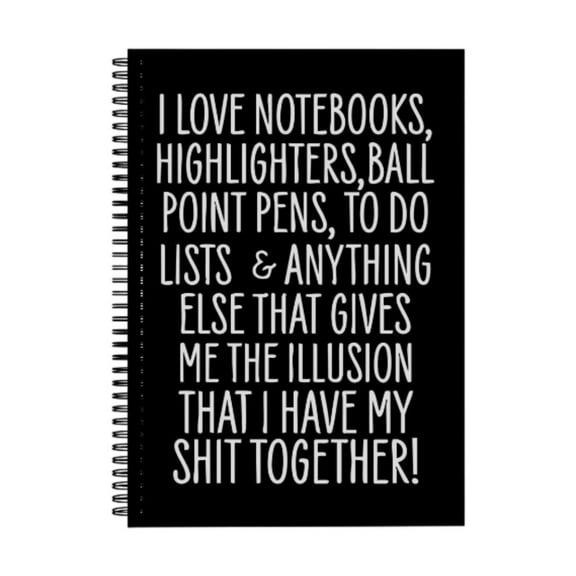 Abbraccia Spiral Notebook Blank Lined Journals Thick Paper Coil Notepads Ruled Journals Lined Notebook for Women Men Home Office Adults