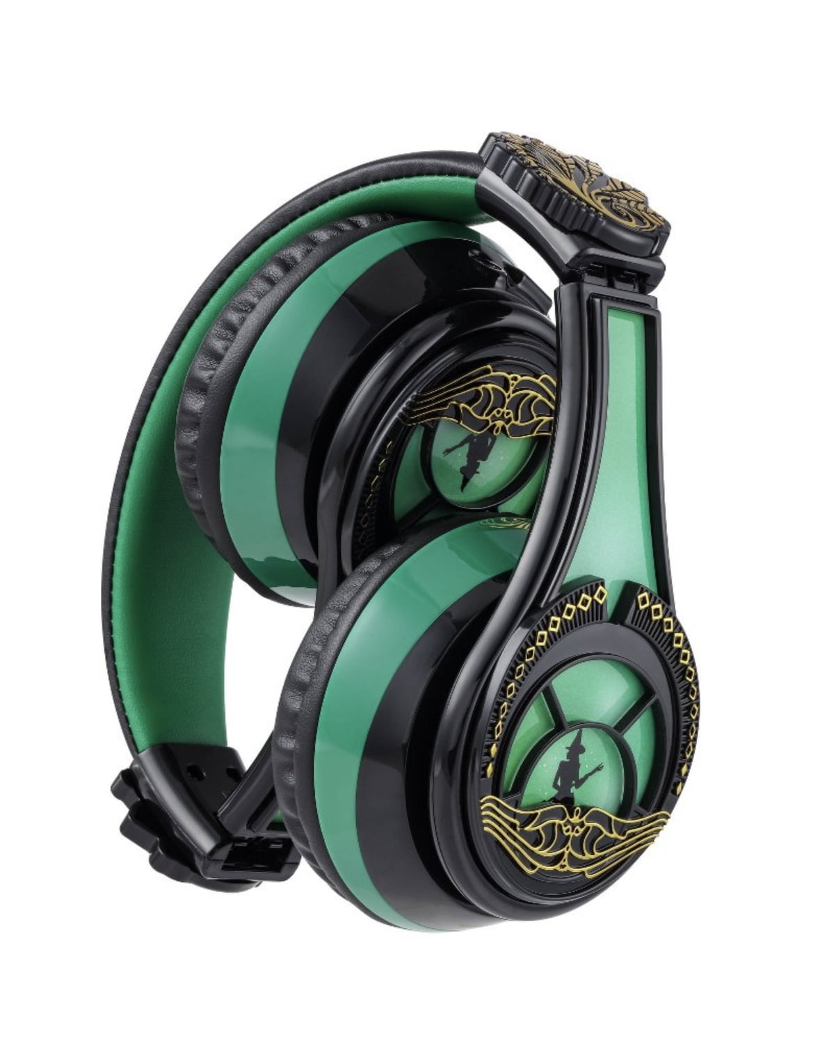 eKids Wicked Elphaba Bluetooth Headphones for Kids, Wireless Headphones with Microphone