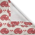 thumbnail image 6 of Ambesonne Kissing Valance & Curtain, Lip and Heart Shape Motif, 55"x36", Dark Coral and Champagne, 6 of 7