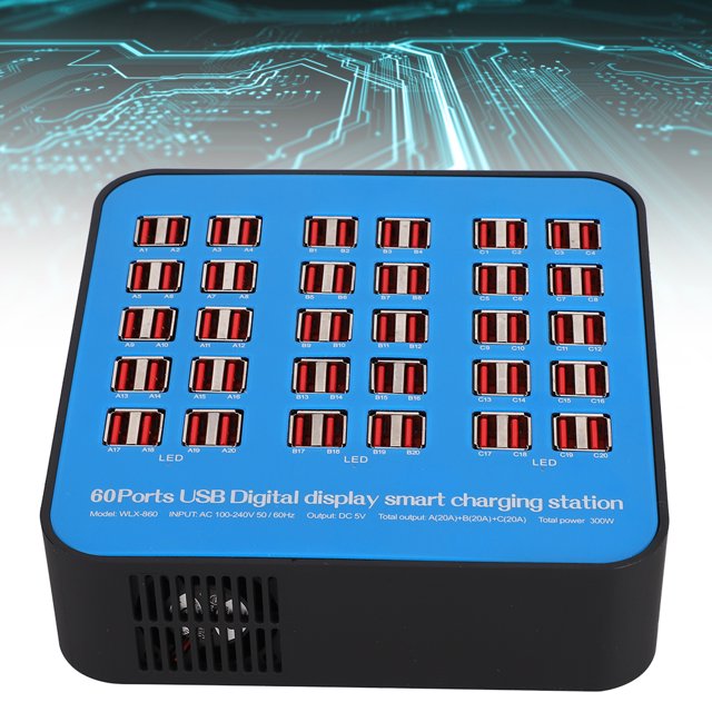 FLAMEEN Intelligent Automatic Detection USB Charging Station, USB Charger, USB Devices Laptop Charging For Phone CHarging For MP3
