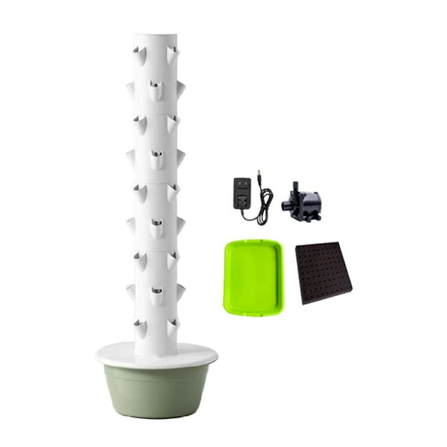 Torre hidropónica, de hidropónico, regalo ecológico para amantes de la jardinería, jardinera vertical para amantes de la jardinería. Talla L verde