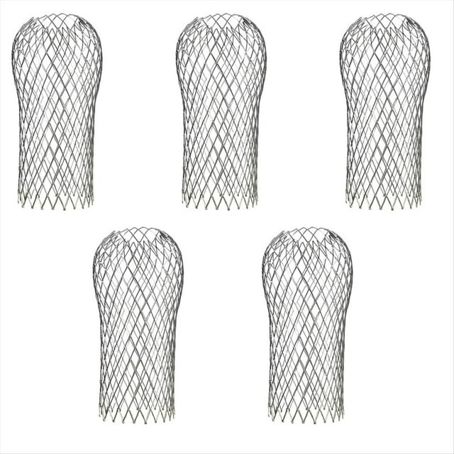 5 Protectores de Bajantes de Aluminio Ajustables de 3,5 Pulgadas para Canalones - Filtro de Hojas Expandible, Protector de Canalones Resistente