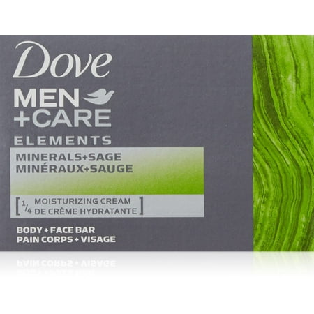 Dove Men+Care Elements Bar Minerals and Sage, 4 Ounce, 2 bars