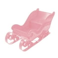 thumbnail image 4 of Santa Sleigh Sled Figurine Christmas Collection Crafts Centerpiece Decor Mini Sled Ornament Miniature Sleigh for Living Room Pink, 4 of 10