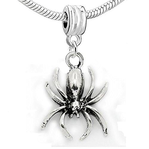 Halloween Spider Bead Compatible for Most European Snake Chain Bracelet