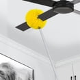 thumbnail image 3 of Fuzzy Fan Duster Techo Herramienta Limpieza Doméstica Extraíble (1.45m) Amarillo, 3 of 8