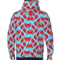 thumbnail image 7 of Salouo Cartoon Crabs Pattern Men's Fall Hoodie Sweatshirt,Sport Hoodie with Pockets for Men Pullover Casual Hooded Sweatshirt-4X-Large, 7 of 7