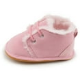 HsdsBebe Baby Girls Boys Cozy Fleece Boots Infant Winter Warm Shoes