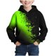 thumbnail image 2 of Sudadera con capucha para niño, con estampado de color, manga larga, informal, deportiva, con capucha, manga larga, sudadera con capucha, top con inserciones en los hombros, blusa de poliéster para ni, 2 of 7