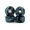 Black and Gray, variant on TV Swirl Fingerboard Wheels - Green & Gray Mini Skateboard Replacement Wheels