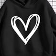 thumbnail image 6 of Atogsazn Toddler Baby Girls Oversized Hoodies Kids Casual Heart Print Long Sleeve Hooded Sweatshirt Fall Winter Black 9-10Years Fashion, 6 of 6