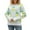 White, variant on Women's Sweater Lemon Fruit Print Knitted Long Sleeve Crew Neck Casual Pullover Tops