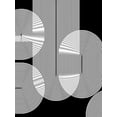 thumbnail image 2 of Jasper, Sisa 25x32 Gold Ornate Wood Framed with Double Matting Museum Art Print Titled - Graphic Black Shapes II, 2 of 4