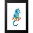 thumbnail image 2 of Loreth, Lanie 17x24 Black Modern Framed Museum Art Print Titled - Seahorse with Inflatable, 2 of 5