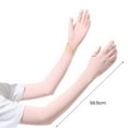thumbnail image 5 of comerut 1 Pair Long Sun Glove Unisex Sunblock Driving Gloves Anti- UV Non Slip Full Finger Arm Sun Protective Outdoor Sports Arm Cover, 5 of 7