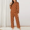 thumbnail image 2 of Sikiie 60s and 70s Aesthetic Women's Long-Sleeve Shirt and Full-Length Bottom Pajama Set (s-xxl)-Large, 2 of 7