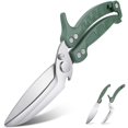 thumbnail image 1 of （Green）Detachable Poultry Scissors, Shark Tooth Kitchen Scissors, Professional Multi-Function Kitchen Scissors for Cutting Bones, Meat, Poultry, Vegetables and Seafood,MU, 1 of 5