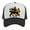 White/Black, variant on Lion of Judah Rasta Black Adjustable Trucker Hat