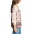 thumbnail image 2 of Vintage America Ladies Peasant Top (Medium, Mellow Floral Border Powder Pink), 2 of 3