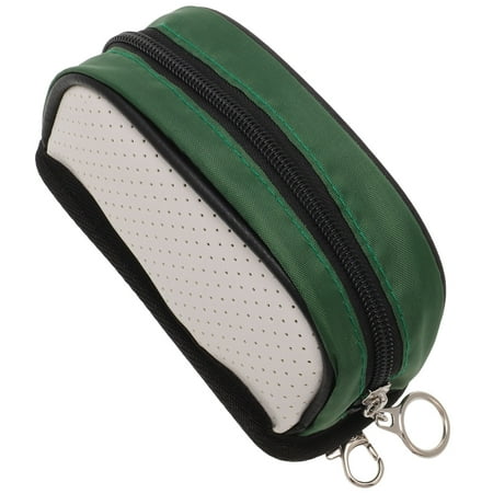 PTOOTP Dark Green PU Portable Rectangular Golf Ball Storage Bag Men Women Outdoor Activities